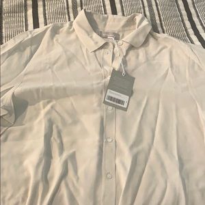 NWT Everlane The Clean Silk Relaxed Shirt
